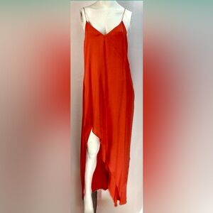 Narciso Rodriguez Red Silk Gown
